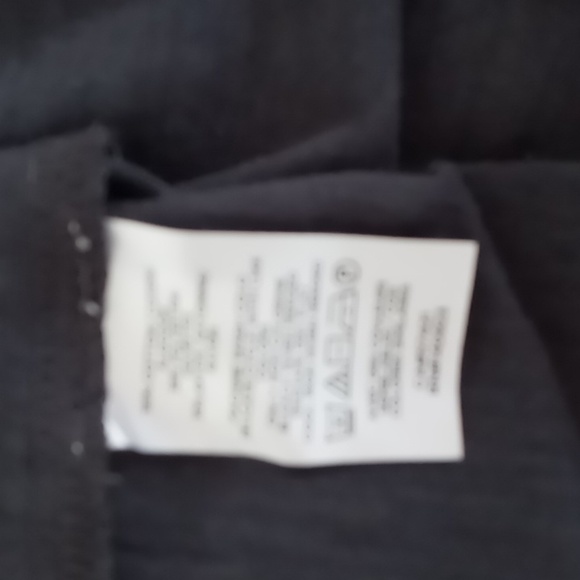 Loft Dark Gray T-Shirt Short Sleeve Flutter Sleeves Women's Size Medium Preowned - Picture 5 of 8